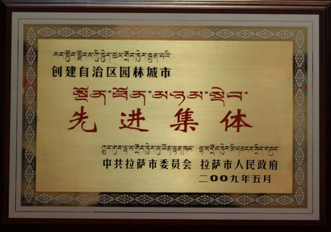 2009創(chuàng)建自治區(qū)園林城市先進集體